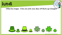 French Digital Math Problem of the Day for Google Classroom™ Grade 2 (March)