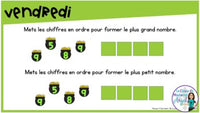 French Digital Math Problem of the Day for Google Classroom™ Grade 4 (March)