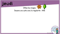 French Digital Math Problem of the Day for Google Classroom™ Grade 1 (April)