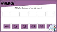 French Digital Math Problem of the Day for Google Classroom™ Grade 4 (April)