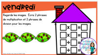 French Digital Math Problem of the Day for Google Classroom™ Grade 4 (May)