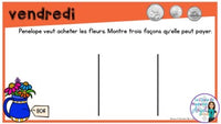 French Digital Math Problem of the Day for Google Classroom™ Grade 2 (May)