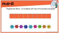 French Digital Math Problem of the Day for Google Classroom™ Grade 1 (May)