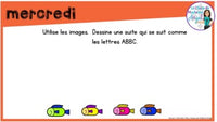 French Digital Math Problem of the Day for Google Classroom™ Grade 1 (May)