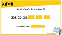 French Digital Math Problem of the Day for Google Classroom™ Grade 4 (June)