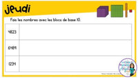 French Digital Math Problem of the Day for Google Classroom™ Grade 4 (June)