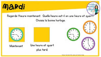 French Digital Math Problem of the Day for Google Classroom™ Grade 3 (June)