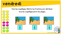 French Digital Math Problem of the Day for Google Classroom™ Grade 2 (June)