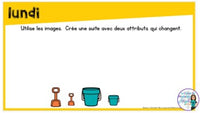 French Digital Math Problem of the Day for Google Classroom™ Grade 2 (June)