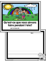 Les 4 saisons:  French Four Seasons Activities Emergent Reader BUNDLE