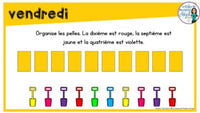 French Digital Math Problem of the Day for Google Classroom™ Grade 1 (June)