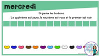 French Digital Math Problem of the Day for Google Classroom™ Grade 2 (October)