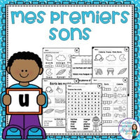 French Phonics Printables: Mes premiers sons (voyelle u)