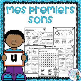 French Phonics Printables: Mes premiers sons (voyelle u)