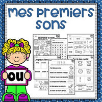 French Phonics Printables: Mes premiers sons (son composé ou)