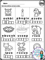 French Phonics Printables: Mes premiers sons (son composé ou)