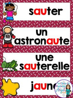 French Phonics Printables: Mes premiers sons (son composé au)