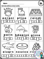 French Phonics Printables: Mes premiers sons (son composé in)