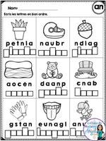 French Phonics Printables: Mes premiers sons (son composé an)