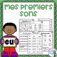 French Phonics Printables: Mes premiers sons (son composé eu)