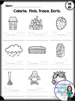 French Phonics Printables: Mes premiers sons (sons composés ai, ei)