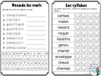 French Phonics Activities: Mon cahier des sons partie 2 {la voyelle e}