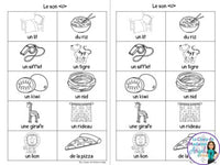 French Phonics Activities: Mon cahier des sons partie 2 {la voyelle i}