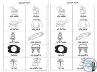 French Phonics Activities: Mon cahier des sons partie 2 {la voyelle u}