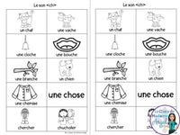 French Phonics Activities: Mon cahier des sons partie 2 {son composé ch}