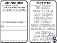 French Phonics Activities: Mon cahier des sons partie 2 {son composé ch}