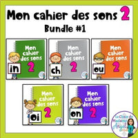 French Phonics Activities: Mon cahier des sons partie 2 Bundle #1