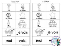 French Phonics Activities: Mon cahier des sons partie 2 {son composé oi}