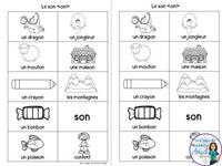 French Phonics Activities: Mon cahier des sons partie 2 {son composé on}