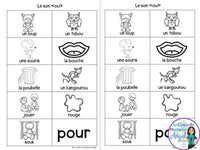 French Phonics Activities: Mon cahier des sons partie 2 {son composé ou}