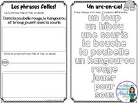 French Phonics Activities: Mon cahier des sons partie 2 {son composé ou}