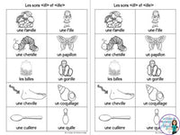 French Phonics Activities: Mon cahier des sons partie 2 {son composé ill(e)}