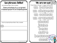 French Phonics Activities: Mon cahier des sons partie 2 {sons composés au/eau}