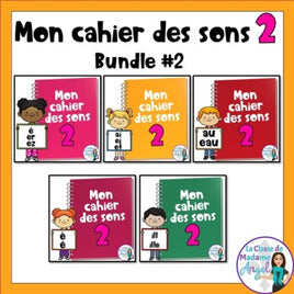 French Phonics Activities: Mon cahier des sons partie 2 Bundle #2