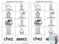 French Phonics Activities: Mon cahier des sons partie 2 {sons composés é/er/ez}