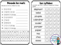 French Phonics Activities: Mon cahier des sons partie 2 {sons composés é/er/ez}