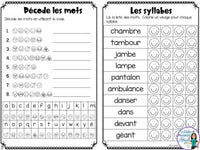 French Phonics Activities: Mon cahier des sons partie 2 {sons composés an/am}