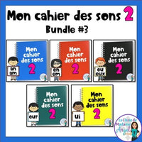 French Phonics Activities: Mon cahier des sons partie 2 Bundle #3