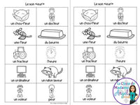 French Phonics Activities: Mon cahier des sons partie 2 {son composé eur}