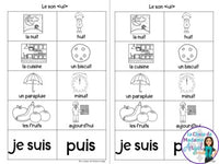 French Phonics Activities: Mon cahier des sons partie 2 {son composé ui}