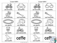 French Phonics Activities: Mon cahier des sons partie 2 {son composé ette}