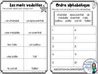 French Phonics Activities: Mon cahier des sons partie 2 Bundle #4