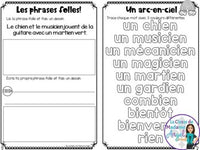 French Phonics Activities: Mon cahier des sons partie 2 Bundle #4