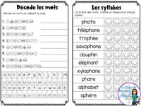 French Phonics Activities: Mon cahier des sons partie 2 {son composé ph}