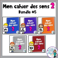 French Phonics Activities: Mon cahier des sons partie 2 Bundle #5