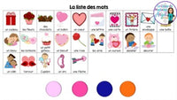 La Saint-Valentin:  French Valetine's Day Digital Bingo Game for Google Slides™